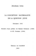 Leon Abraham La Conception Materialiste De La Question Juive